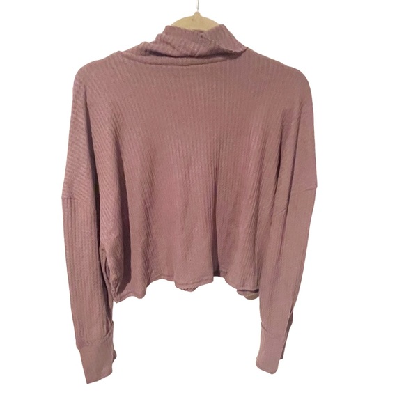 Wild Fable XXL Purple Waffle Knit Long Sleeve Cowl Neck Top New NWT - Picture 5 of 5